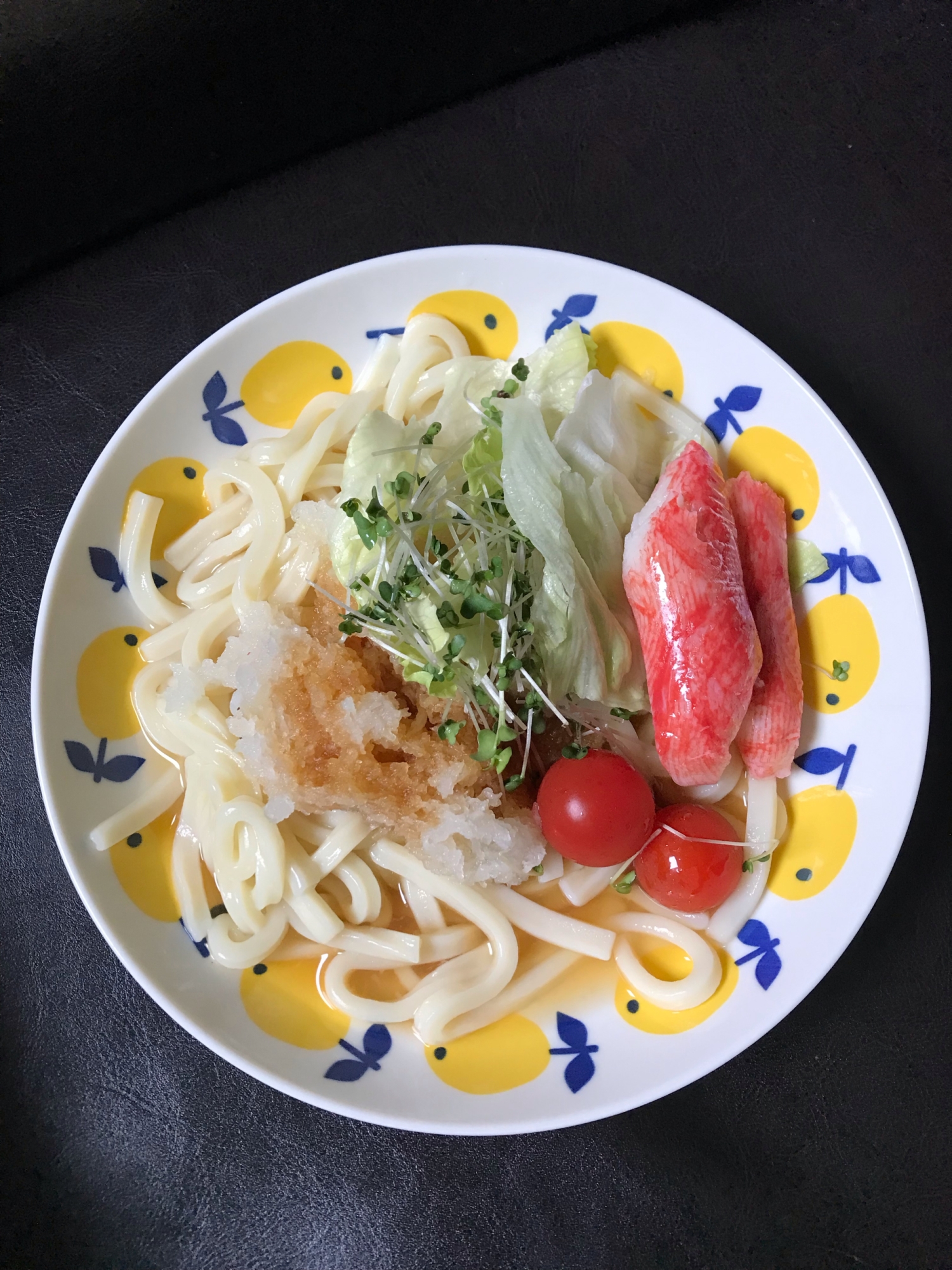 電子レンジで簡単♪サラダおろしうどん