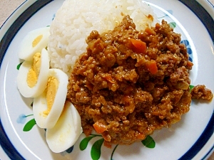 レンジで　ドライカレー