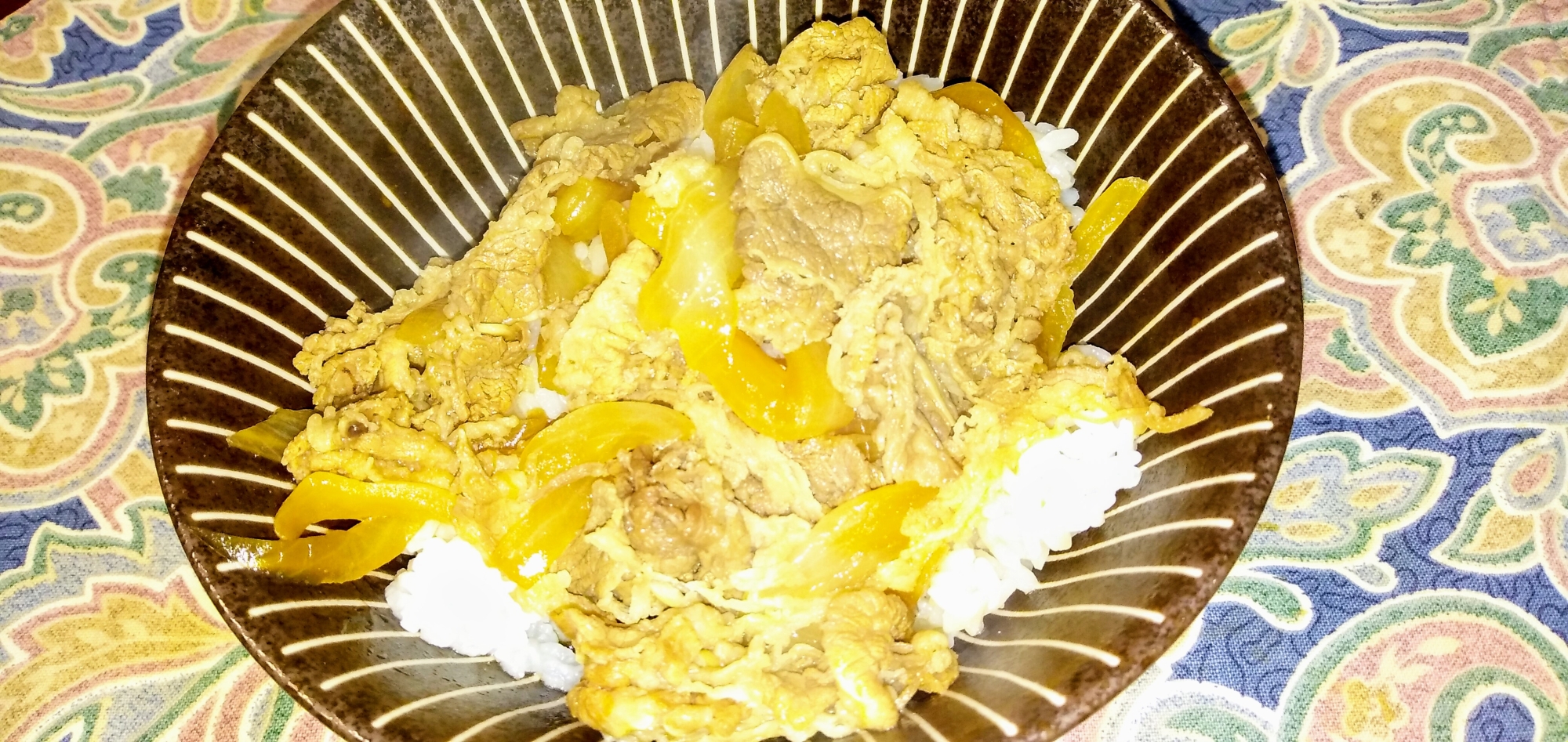 具材2つでおいしい牛丼