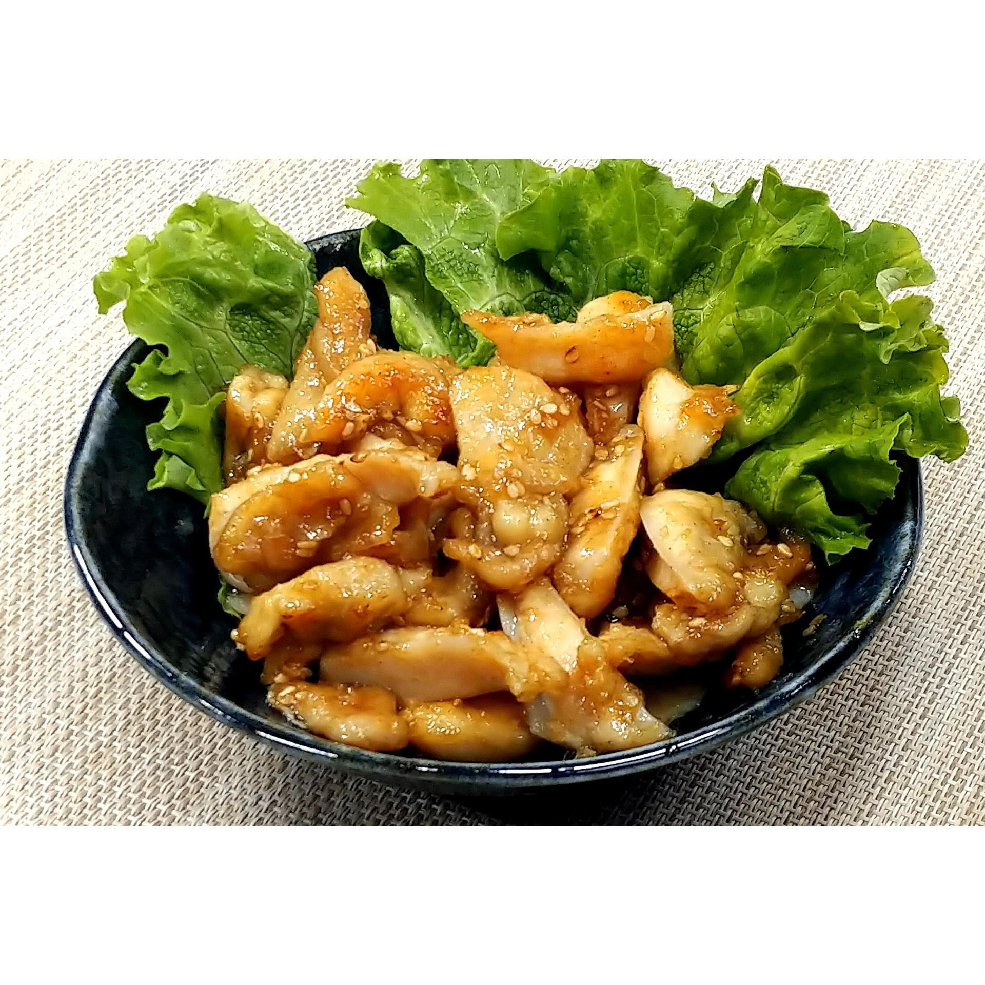 鶏皮とヤゲン軟骨の甘辛炒め★動画あり★