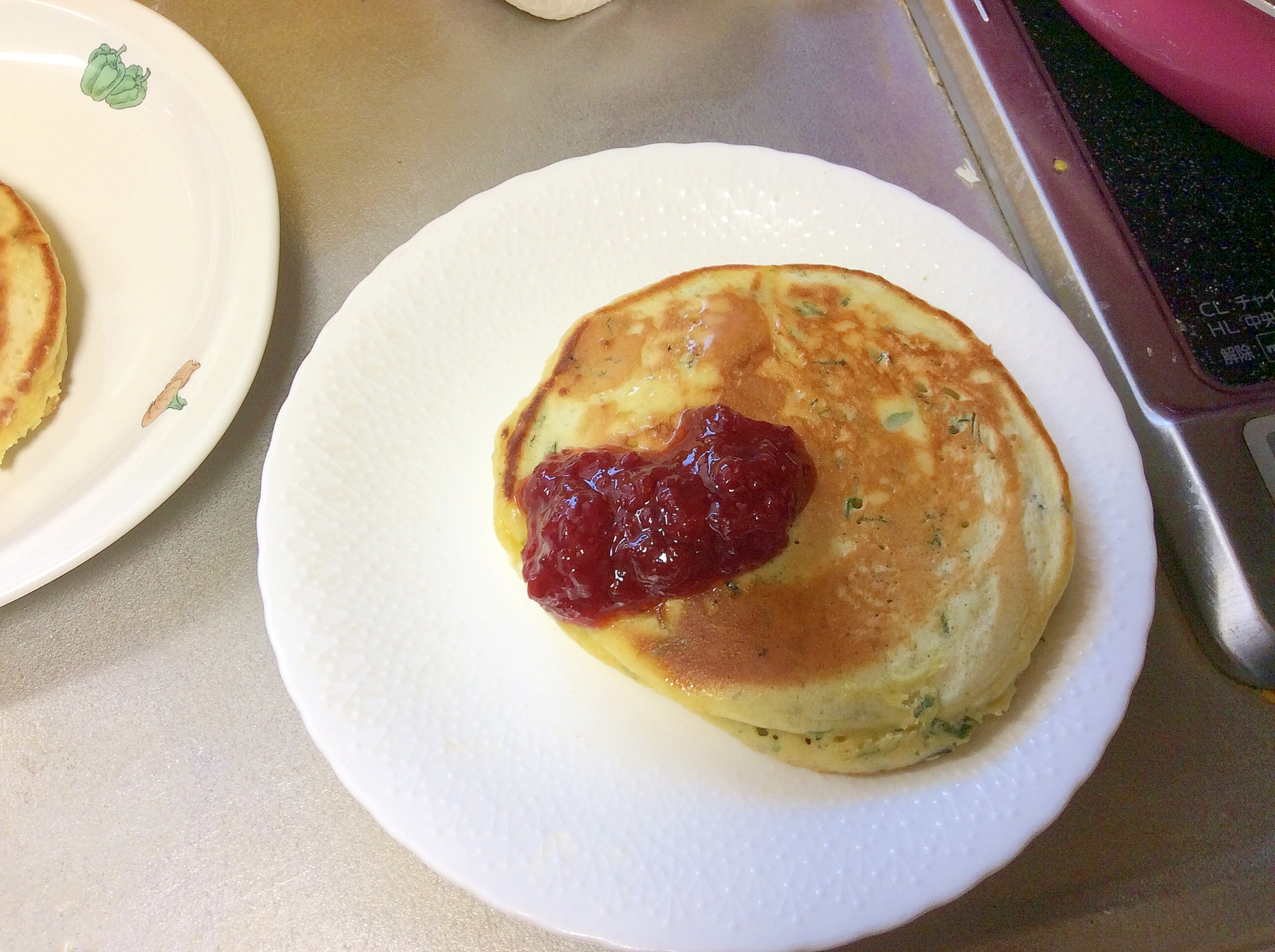 ヨモギ入りホットケーキ