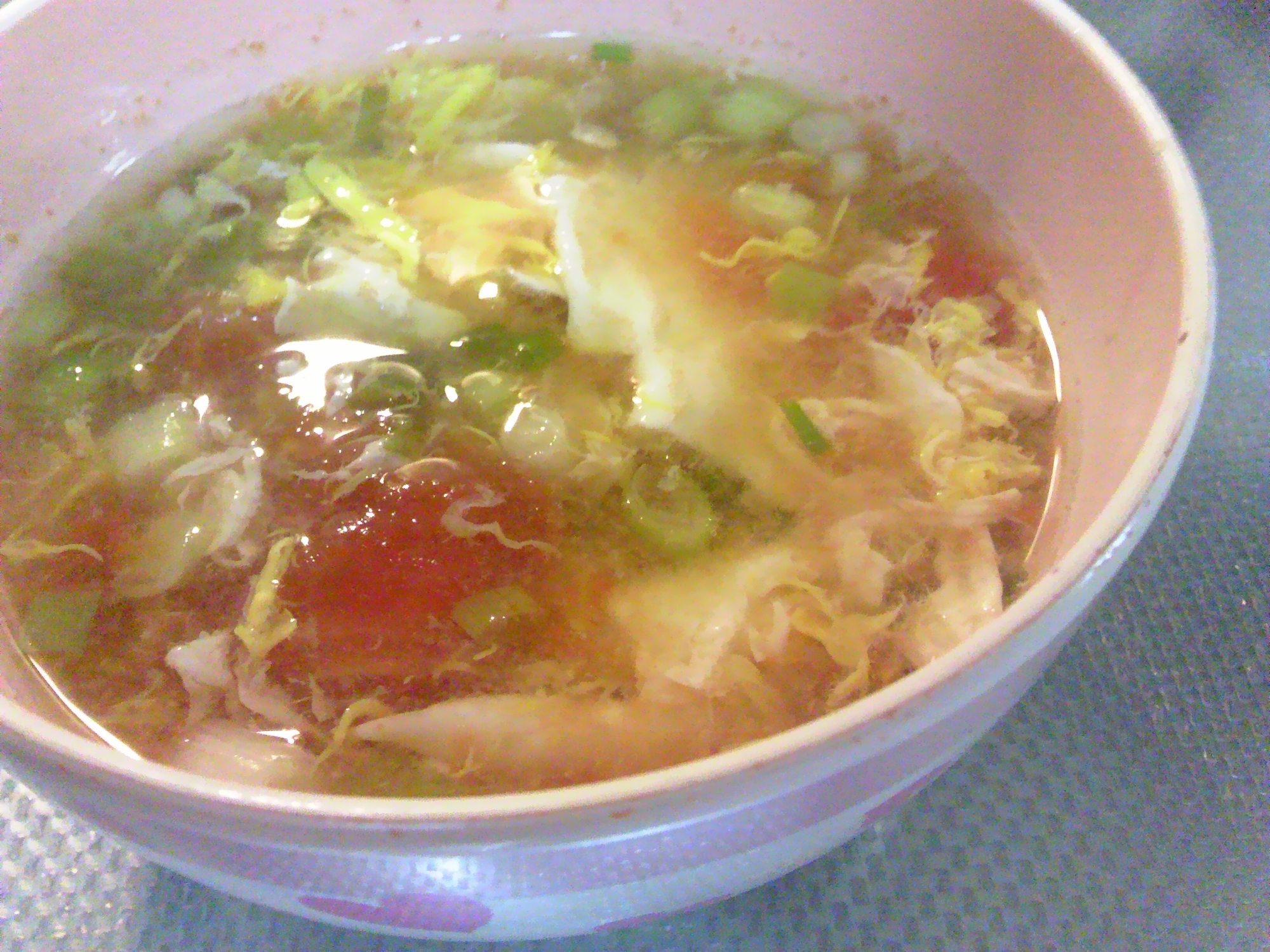 トマ玉和風スープ