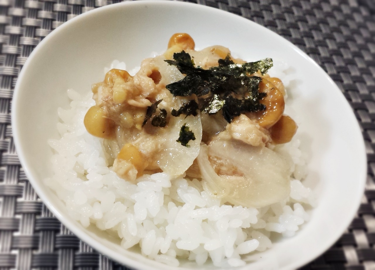 ネバシャキ！なめことツナの生姜醤油和え