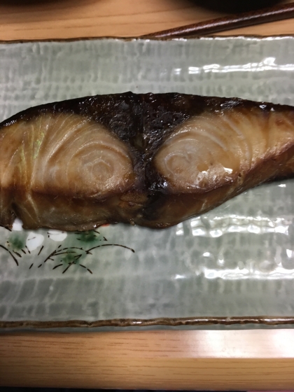 ぶりの醤油漬け焼き