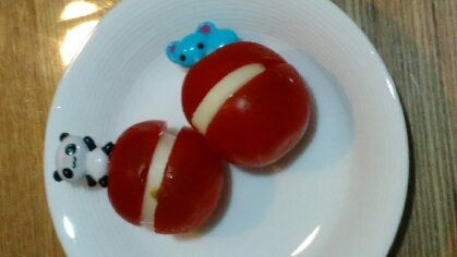 お弁当や子供パーティに ミニトマトのピンチョス風 レシピ 作り方 By ゆずのん 楽天レシピ