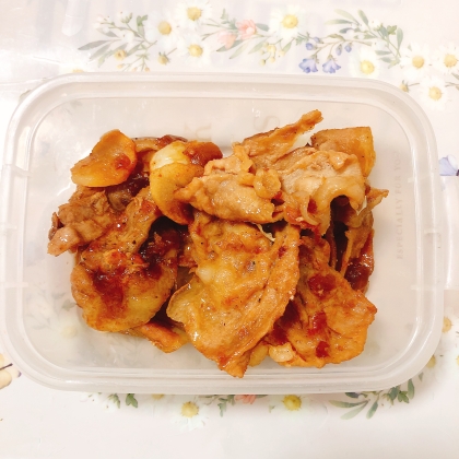 玉ねぎで甘み♡豚肉の生姜焼き