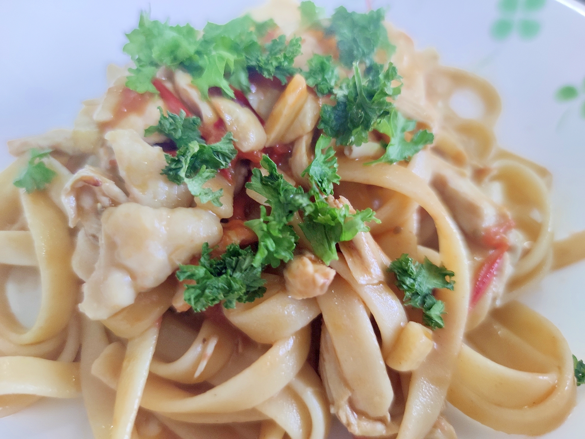 鶏ムネ&ミニトマトのパスタ【パスタ100】