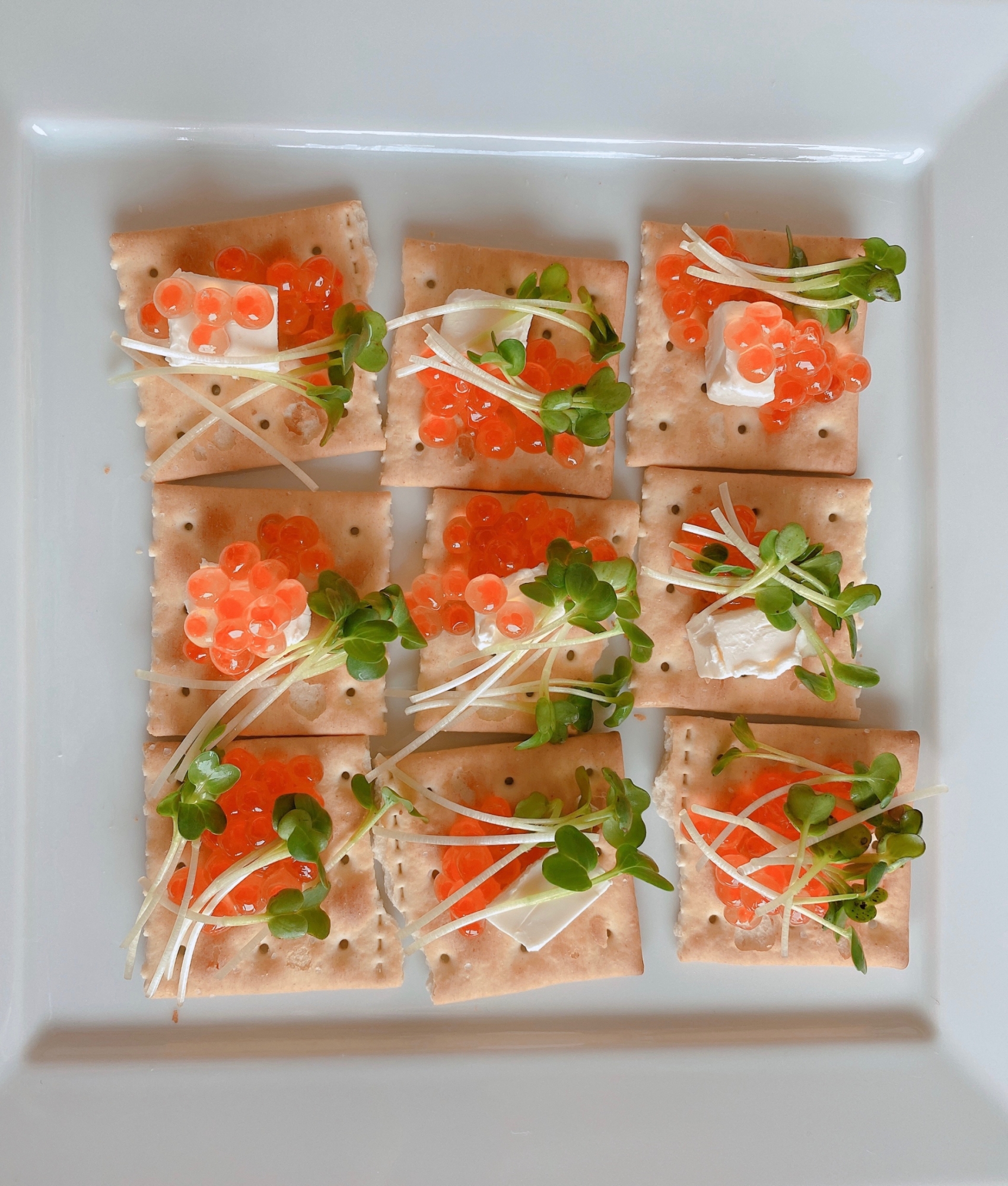 いくらのカナッペ