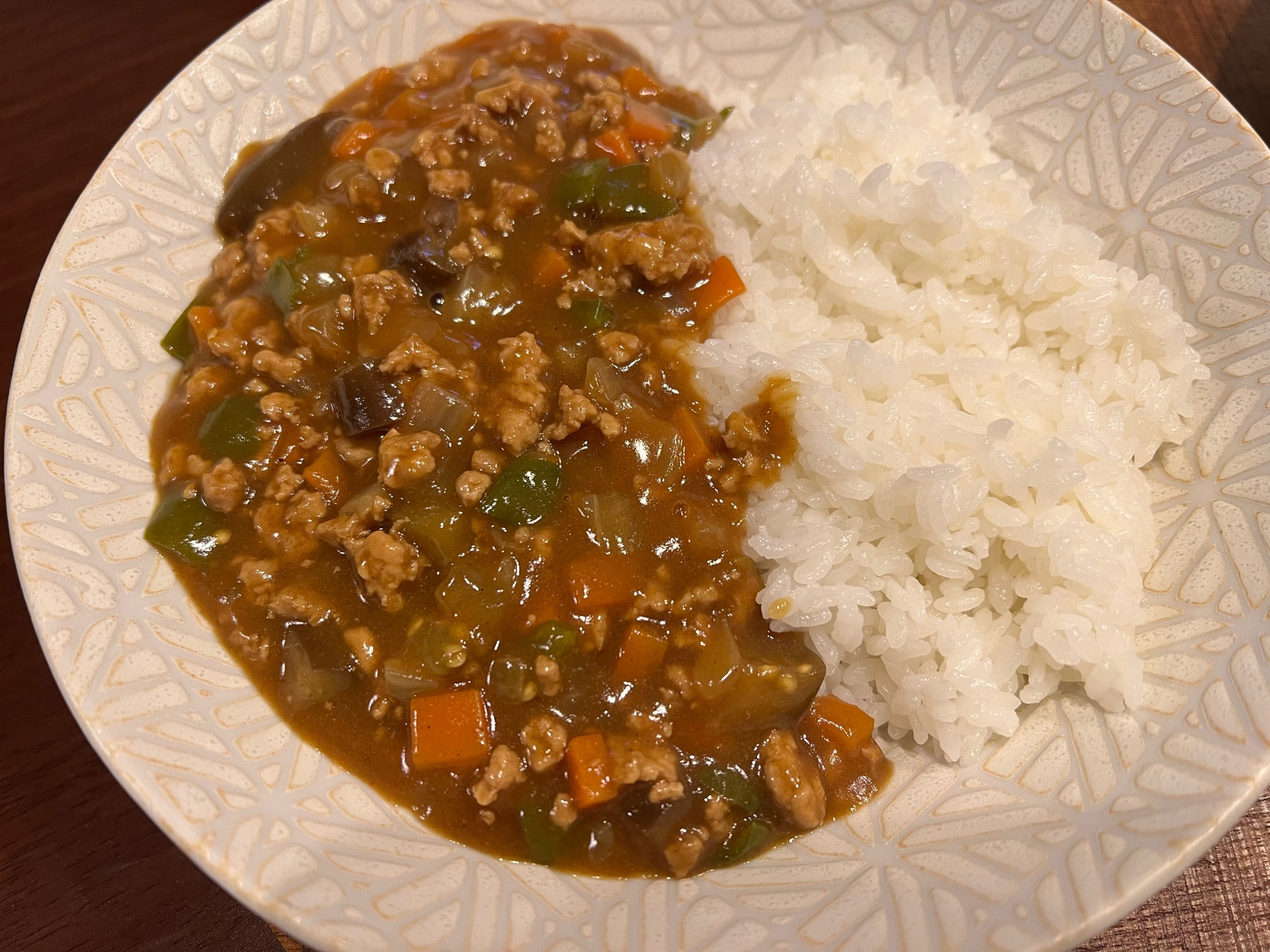 お野菜たっぷり！ひき肉カレー♪