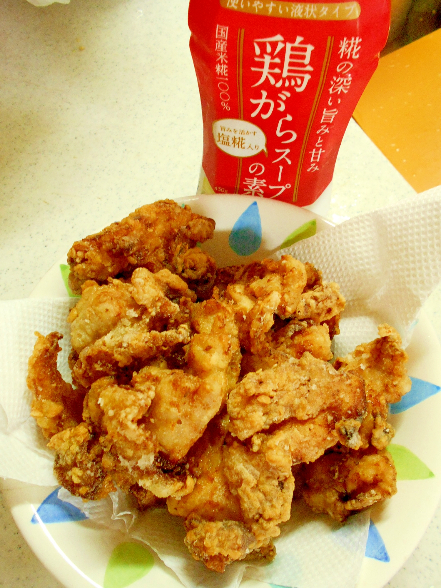 鶏がら塩糀スープの素で作る【超簡単絶品からあげ】