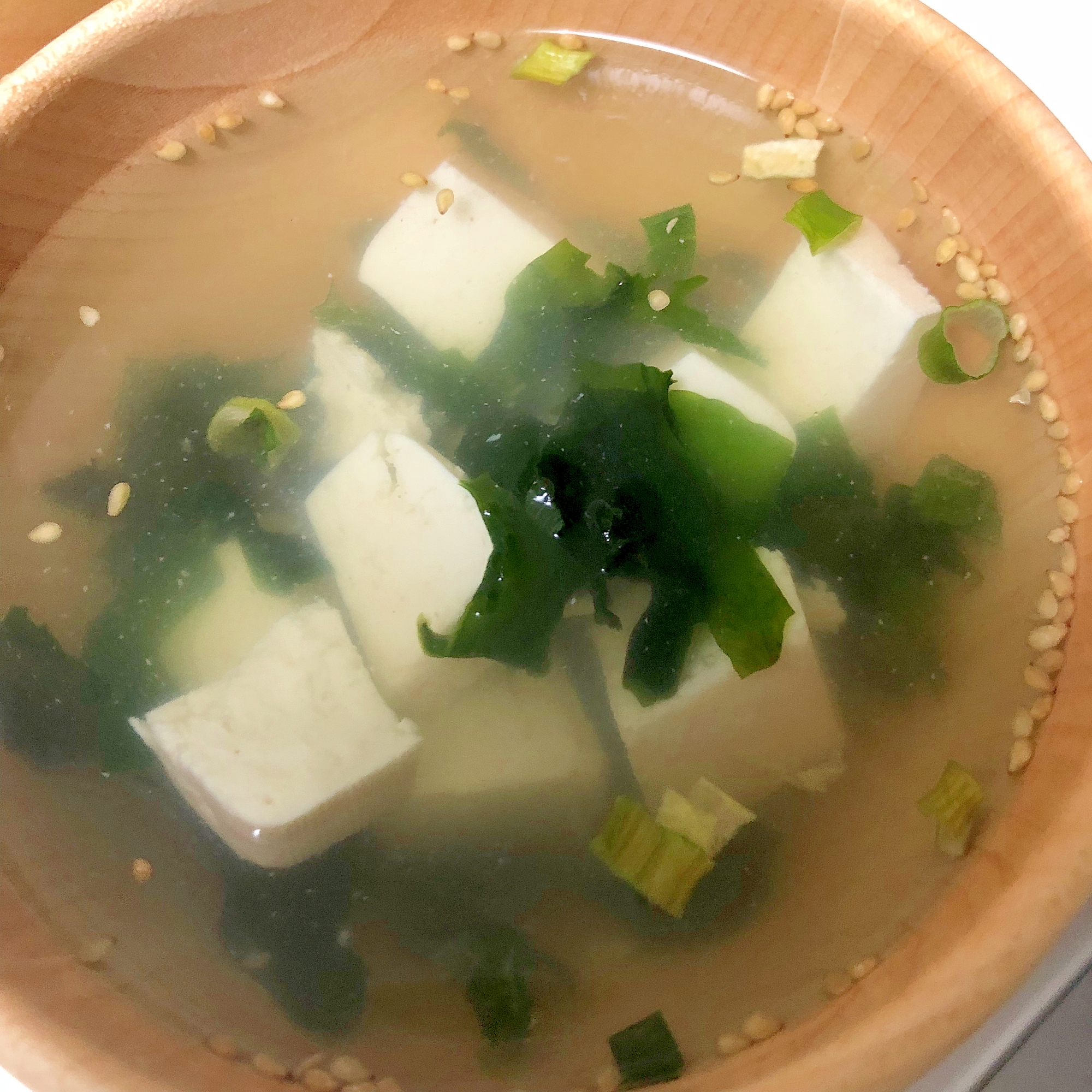 豆腐とワカメのコンソメスープ☆彡
