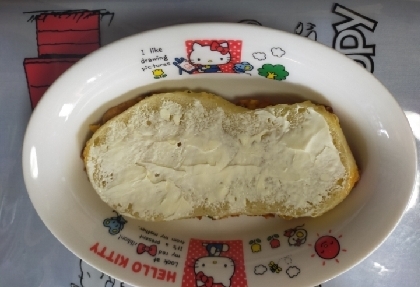 レアチーズケーキ風トースト