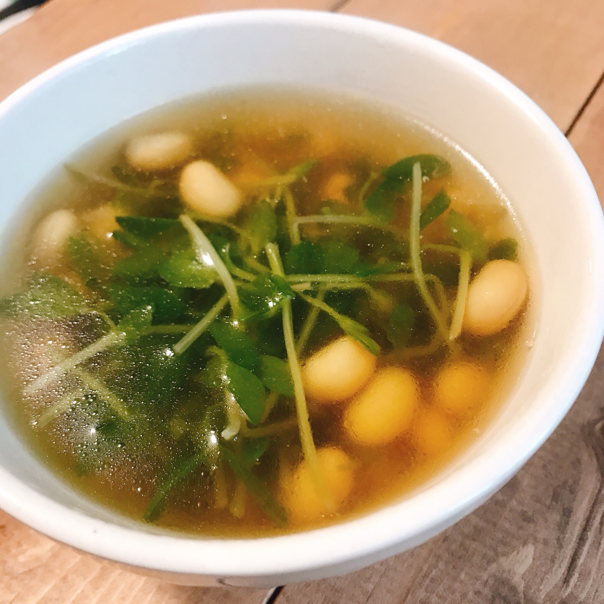 【温活】朝の簡単大豆スープ