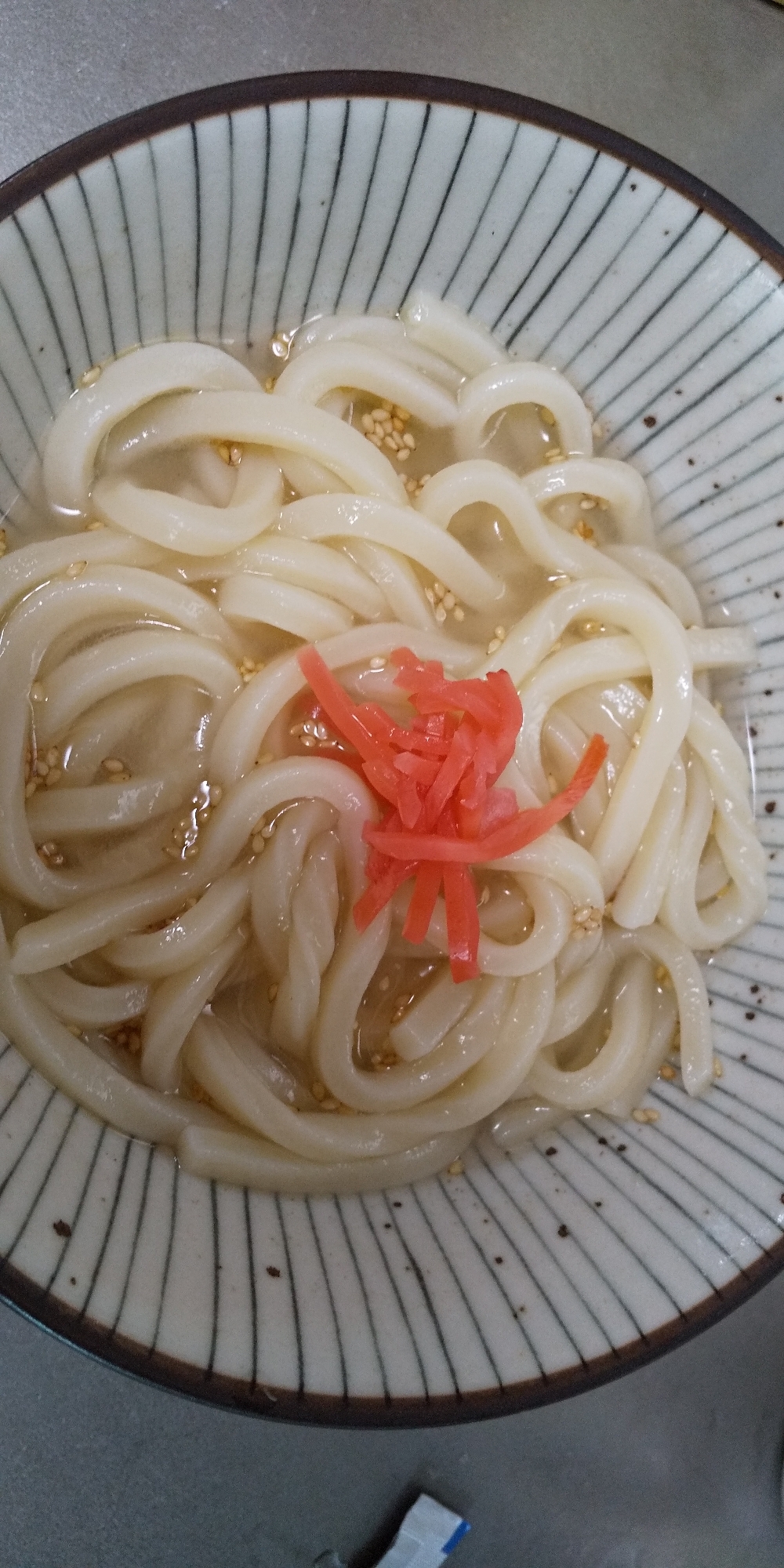 紅しょうがのさっぱり塩うどん