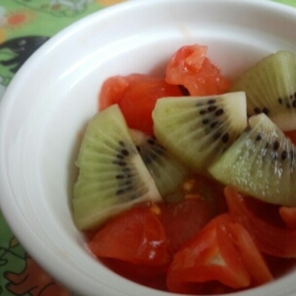 トマトとキウイのサラダデザート 離乳食 レシピ 作り方 By まいを 楽天レシピ トマトとキウイのサラダデザート 離乳食 レシピ 作り方 By まいを 楽天レシピ