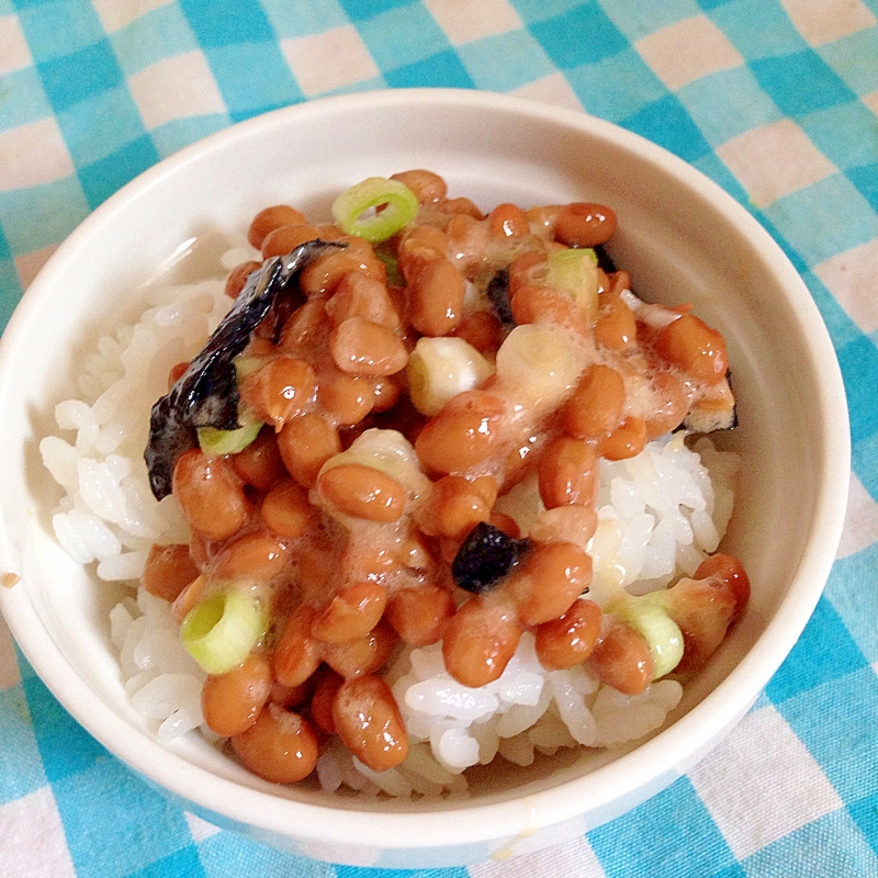 ネギと海苔の納豆ご飯★