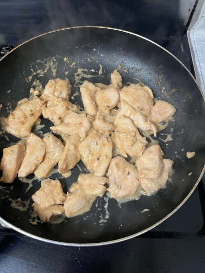 しっとりやわらかい♪鶏むね肉の（西京）みそ焼き