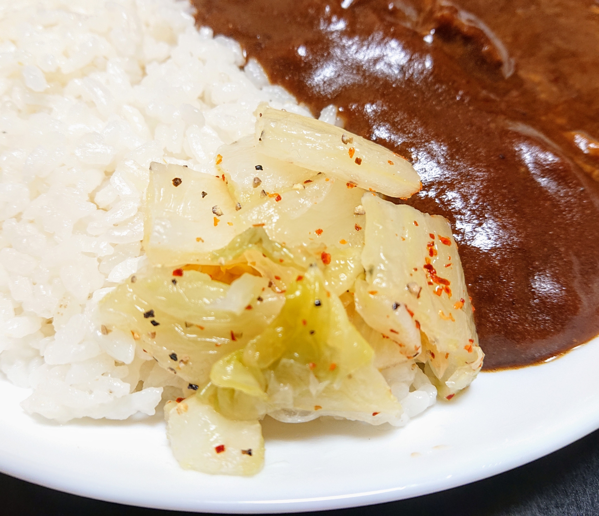 カレーに添える白菜のお新香