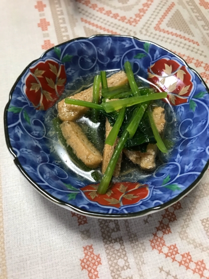 電子レンジで小松菜の煮物！