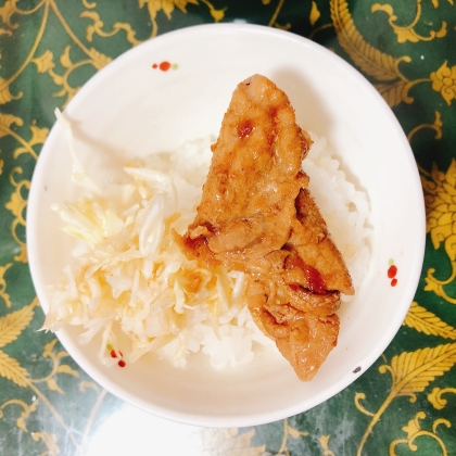 豚キャベツご飯