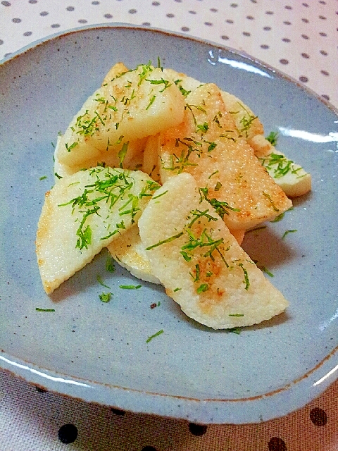 焼き長いもの青のり和え