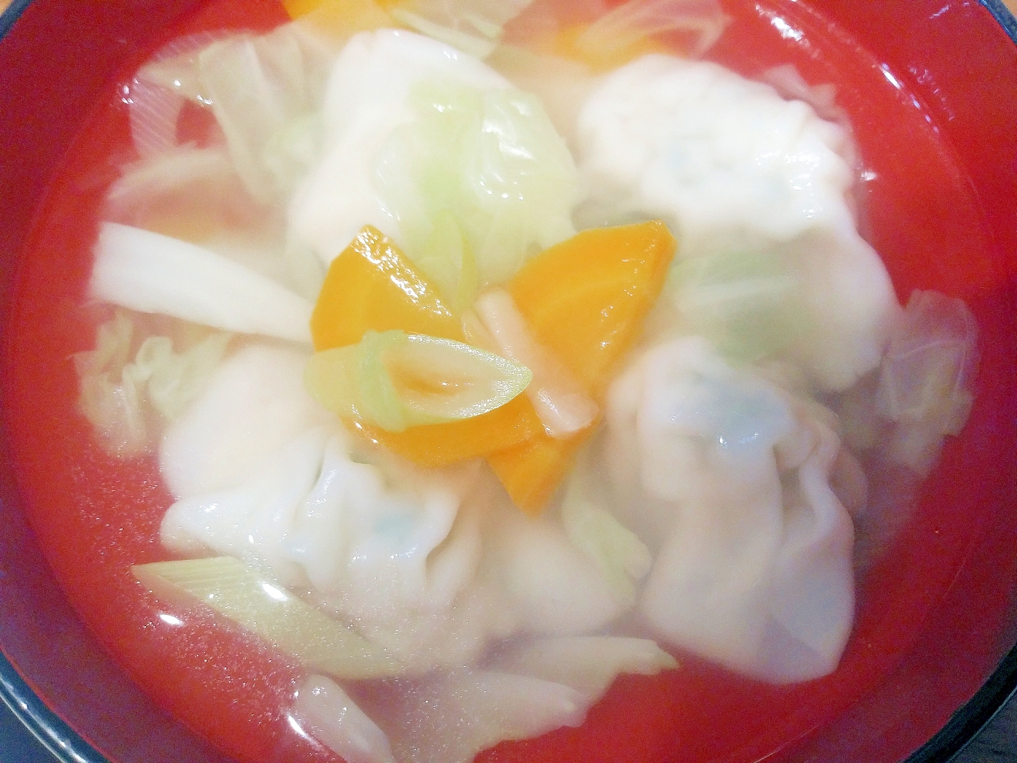 bibigo水餃子と野菜の中華スープ☆