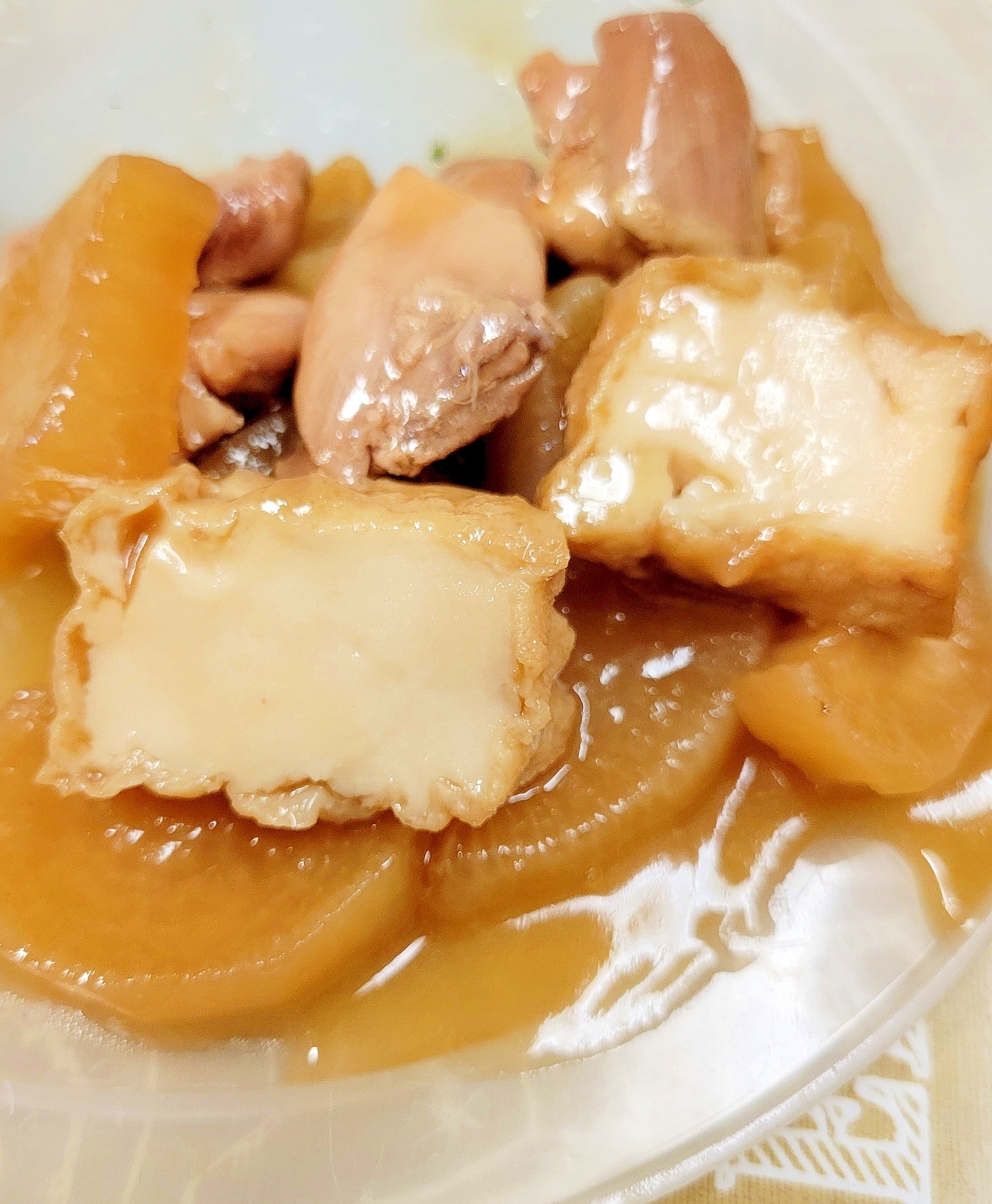 簡単(^^)鶏肉＋大根＋厚揚げのほっこり煮物♪