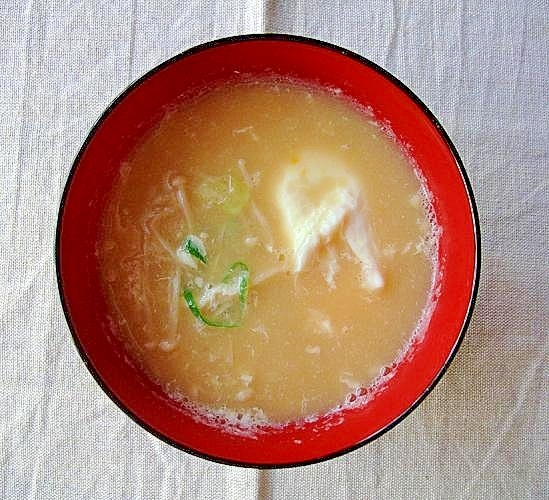 レンジで1人分 落とし玉子のみそ汁&スープ