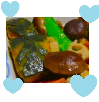 ♪ドレミ♪ ✧⁎*･.☆様、椎茸＆かぼちゃ＆余っていた野菜で味噌煮を作りました！レシピ、ありがとうございます！！
良い１日をお過ごしくださいませ☆☆☆