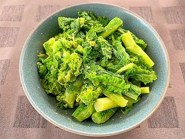 菜花のからし酢味噌和え