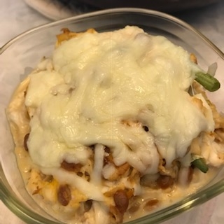 今回はネギがなかったので、余り野菜のいんげんを少々乗せて作りましたが、美味しくできました。
今回は焼き目も微妙だったし、次回はネギ入りでリベンジします！