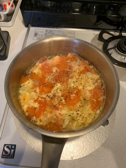 簡単～トマトと卵の中華スープ