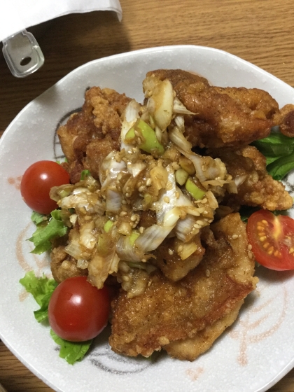 カリッと焼き揚げ！手作りタレで油淋鶏！