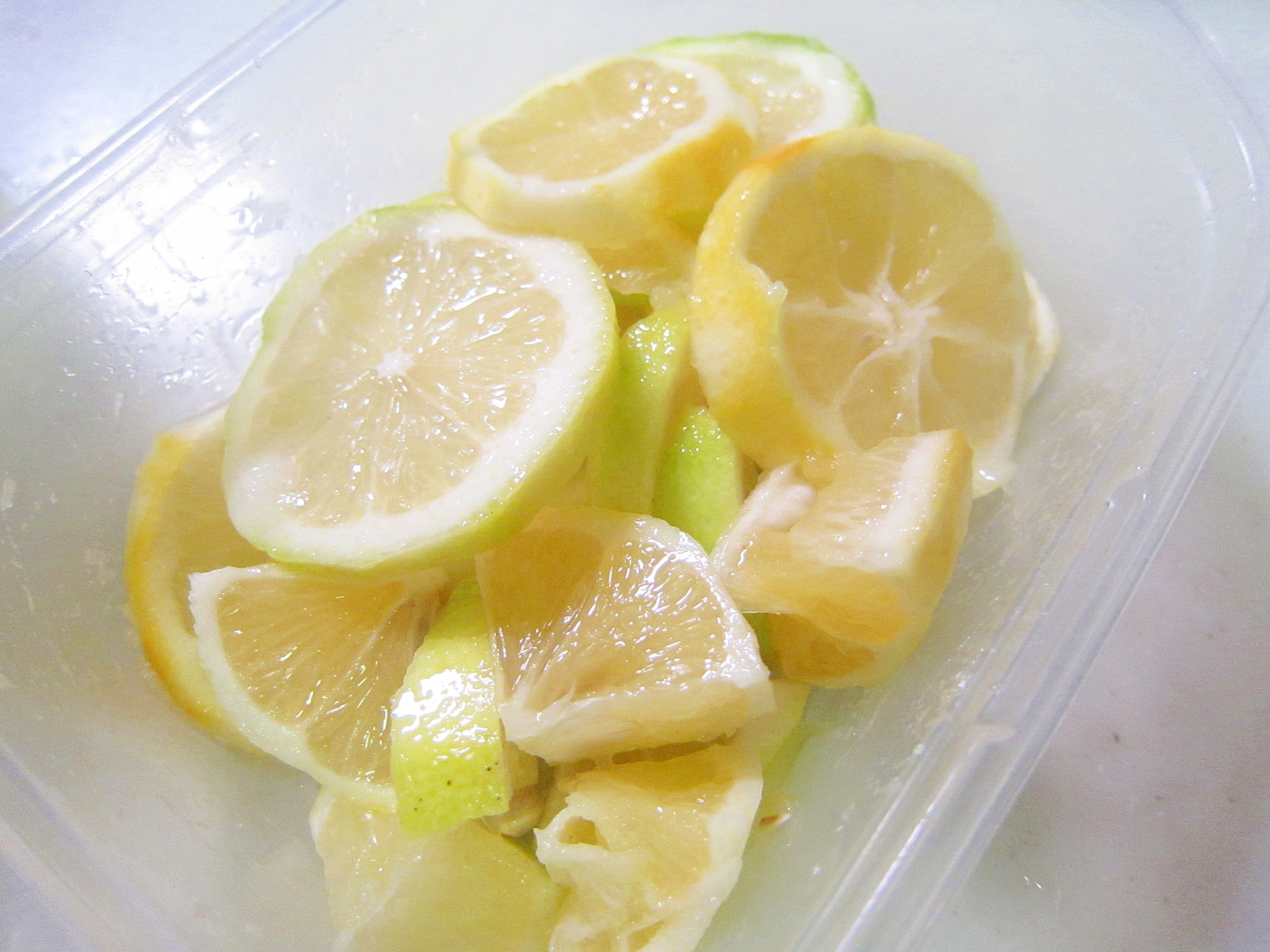 2種檸檬の砂糖漬けシロップグリル