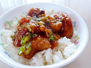 超簡単☆からあげ再生レシピ☆ネギあんかけ丼