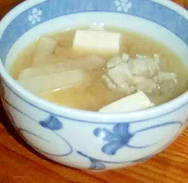 大根お豆腐舞茸のお味噌汁