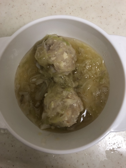 【離乳食】鶏団子＆キャベツの中華風煮