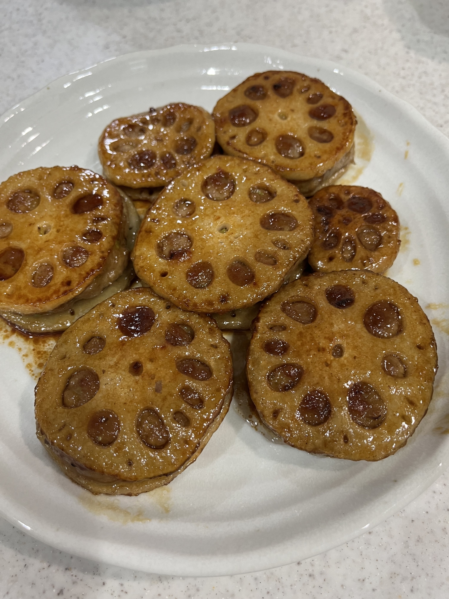 豚肉のれんこん挟み焼き