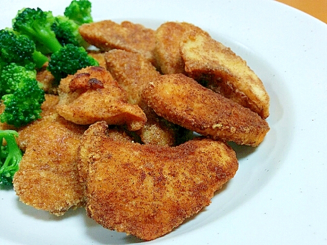 節約&簡単☆むね肉のカレー粉揚げ♪