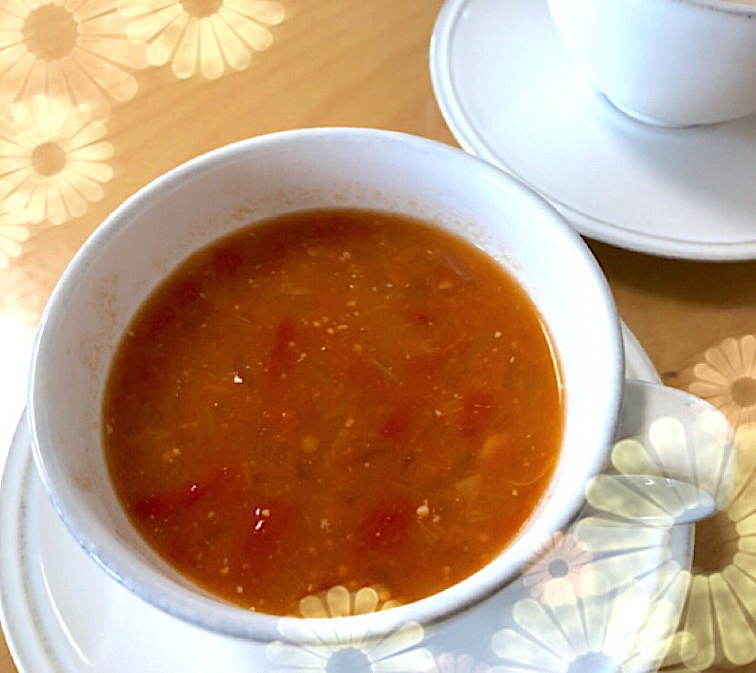 まるごとトマトの和風ミネストローネ♪♪