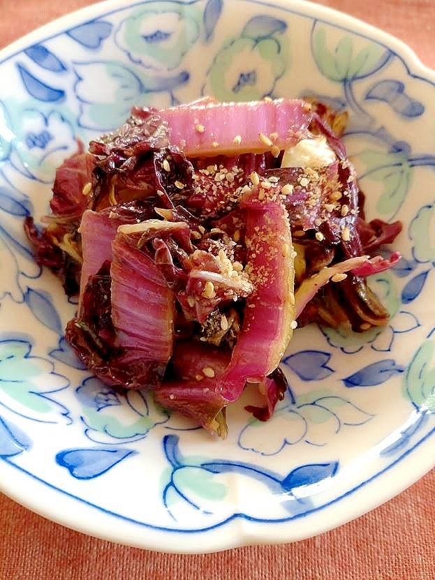 紫白菜ナムル