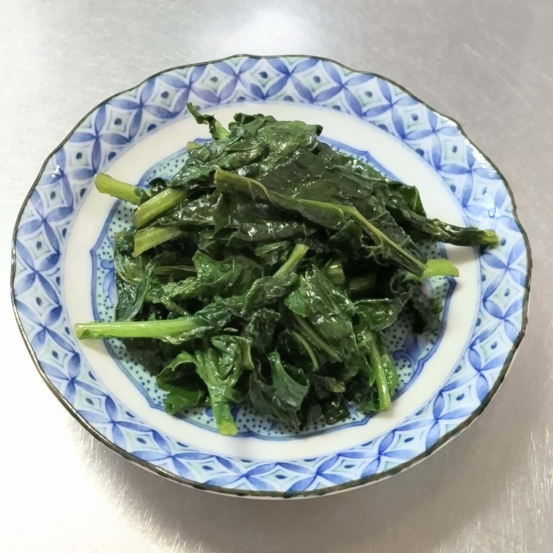 大根葉のめんつゆ炒め