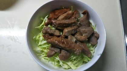 漬けて焼くだけっ♪簡単♪で美味しかったぁ～(*^^*)♪ガッツリ食べたかったので丼にしてみましたぁ～♪ご馳走様でしたぁ～(*^▽^)/★*☆♪