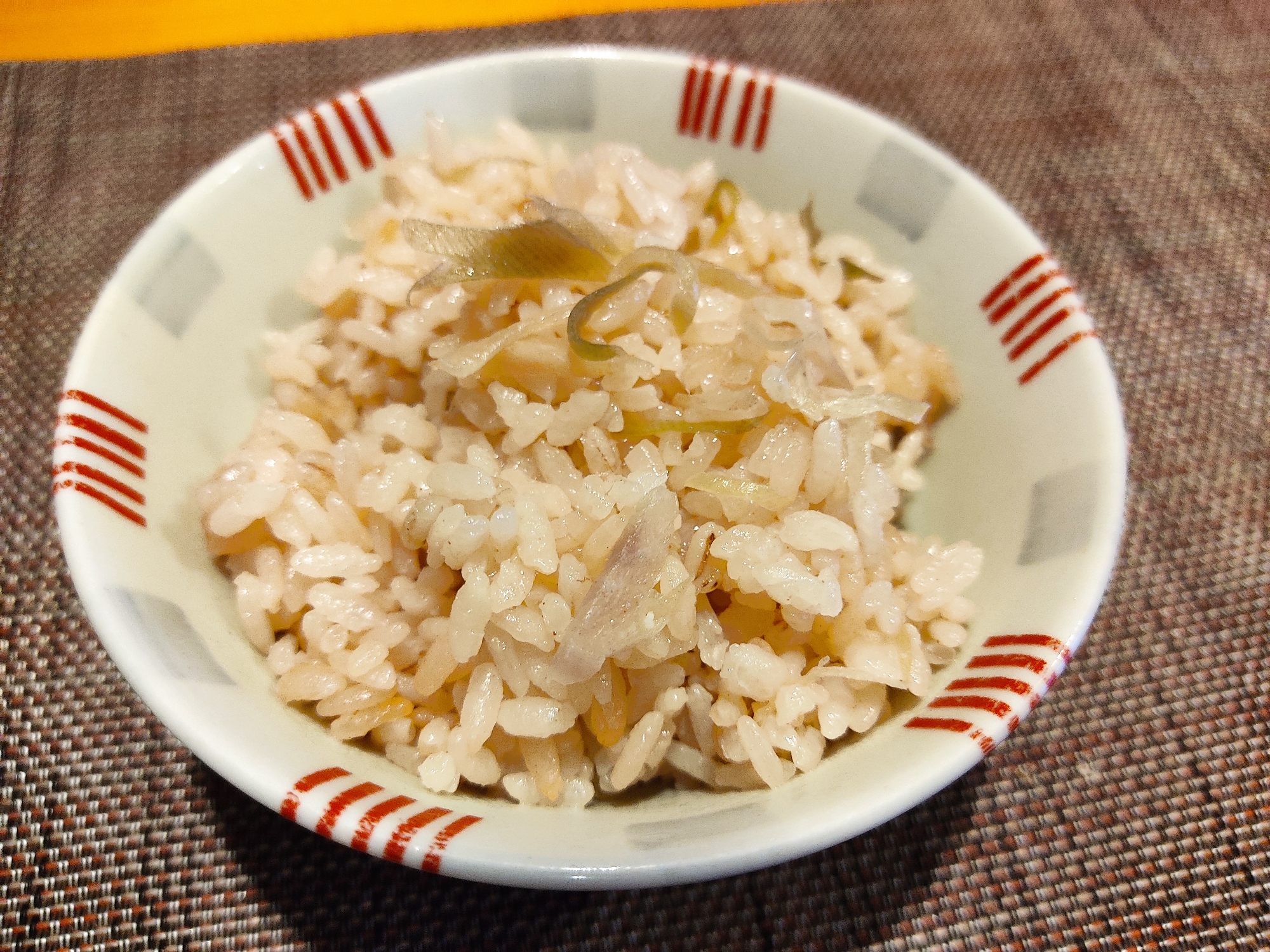 香る☆みょうがと新生姜のだし炊きご飯