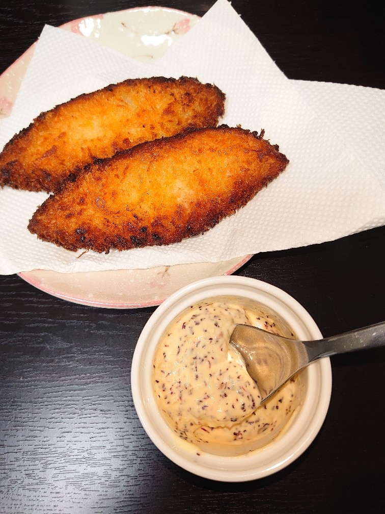 ゆかりタルタルソースで食べる白身魚のフライ レシピ 作り方 By チーズケーキ Yb 楽天レシピ