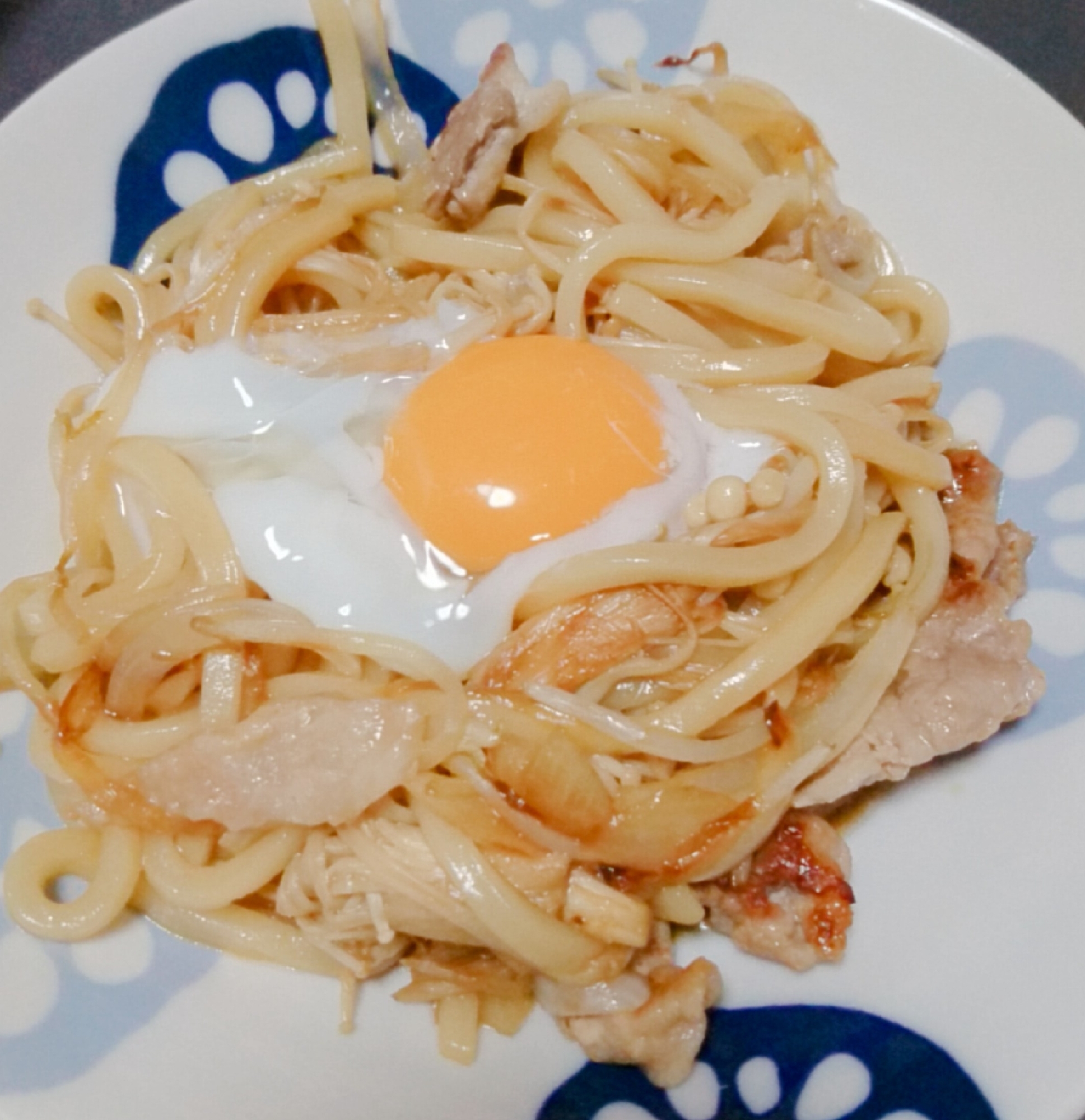 すき焼き風！焼きうどん