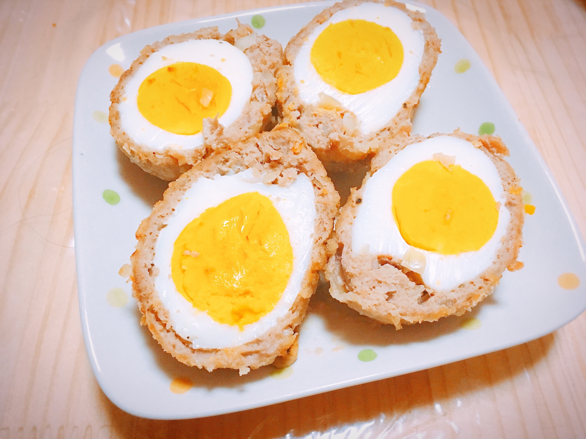 揚げない スコッチエッグ レシピ 作り方 By Nano0305 楽天レシピ 揚げない スコッチエッグ レシピ 作り方 By Nano0305 楽天レシピ