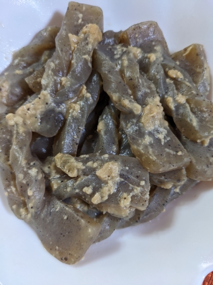 子供もだいすき♪こんにゃくの甘みそ煮