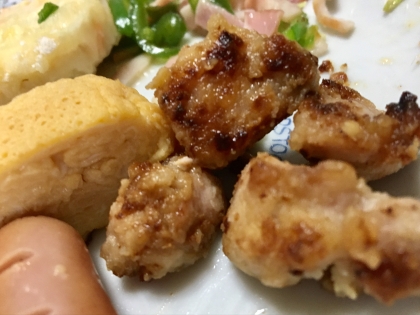 お弁当に☆鶏胸肉のマヨ味噌焼き