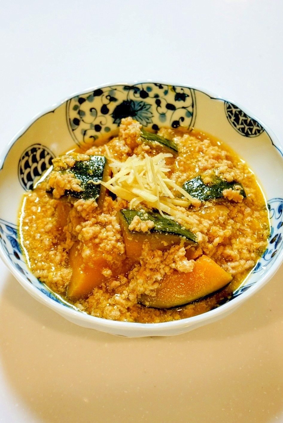 レンジでもコンナに美味しい！かぼちゃのそぼろ煮